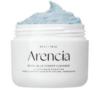 Arencia Hyssop - Exfoliante y exfoliante facial iluminador y de limpieza profunda, todo tipo de piel, para filamentos sebáceos y puntos negros (50 g)