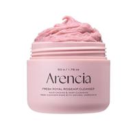 Arencia Limpiador facial de arroz Mochi con rosa mosqueta, exfoliante diario, hidratante, limpieza profunda para todo tipo de pieles, con polvo de arroz y agua de arroz, 50 g