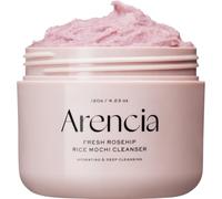 Arencia Rosehip Brightening Rice Mochi - Limpiador facial y exfoliante diario, hidratante, exfoliante y limpieza profunda, todo tipo de piel con polvo de arroz y agua de arroz (120 g)