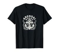 Arendal Noruega Ancla Náutica Navegación Camiseta gráfica económica