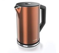 Arendo - Hervidor de agua eléctrico 1,5 litro - Tetera con ajuste de temperatura de 40°C a 100°C - Modelo Elegant - Diseño de doble pared - Acero inoxidable - Fácil de limpiar - Para té café infusión