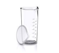 Arendo - Jarra dosificadora de plástico graduada 600 ml y 20 onzas - vaso medidor transparente - ideal para batidoras y batidores eléctricos - jarra de cocina - vaso medidor - taza