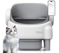 Arenero Automático para Gatos, Litter Robot,76L XXL - Control por App con Sensores de Peso e Infrarrojos, Diseño Abierto, Arenero Gatos Autolimpiable