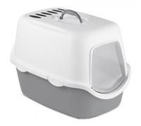 Arenero CATHY con filtro para gatos - Stefanplast - Color del Producto: Gris claro