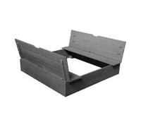 Arenero de madera pretaladrado con tapa-bancos