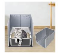 Arenero Gato con Alfombra Removible, Apertura Superior Caixa Areia Gato Fácil De Limpiar 62 cm × 43 cm × 43 cm para El Baño De Mascotas