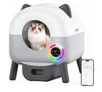 Arenero Gatos Autolimpiable, 79L Arenero Automatico con Sistema de 6 Seguridad, Compatible con App, Arenero Gato Modo Automático y Manual, Arenero Eléctrico Automático para Hogares con Varios Gatos