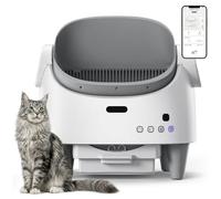 Arenero Gatos Autolimpiable, Arenero Autolimpiable 12 Sensores De Seguridad,Arenero Eléctrico Autolimpiable para Gatos Altezza Dello Sportello Regolabile,Control App Lettiera Elettrica per Più Gatti