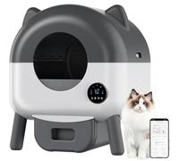 Arenero Gatos Autolimpiable, Arenero Automatico con Sistema de 6 Seguridad, Compatible con Control App, Arenero Gato Modo Automático y Manual,Arenero Eléctrico Automático para Hogares con Varios Gatos