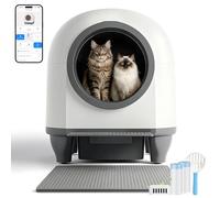 Arenero Gatos Autolimpiable con App, Caixa de Areia para Gatos Automatico de 90 L con cajón de heces de 8,5 L para más de una Semana, Sistema aromático y sensores Radar, Ideal para Varios Gatos.
