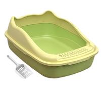 Arenero Gatos Caja Arena Gato Bandeja De Arena Para Gatos, Inodoro Semicerrado, Antisalpicaduras, Versátil Para Gatitos Y Gatos Mayores Con Pala Abierta En La Parte Superior Caixa De Areia Para Gatos(