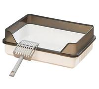 Arenero Gatos Caja Arena Gato Caja De Arena Para Gatos Con Pala Para Gatos, Inodoro Extra Grande A Prueba De Salpicaduras, Bandeja De Arena Para Gatos Fácil De Limpiar, Viaje A Casa Caixa De Areia Par