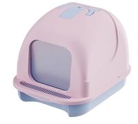 Arenero Gatos Caja Arena Gato Cajón De Caja De Arena Para Gatos, Caja De Arena Portátil Antisalpicaduras Completamente Cerrada Con Pala Para Gatos Para Interiores Caixa De Areia Para Gatos(Pink)