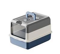 arenero Gatos Caja de Arena for Gatos Cerrada Grande, Bandeja de Arena antisalpicaduras extraíble con Cuchara for Mascotas, fácil de Limpiar Grande(BLU)