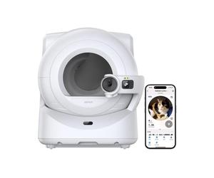 Arenero inteligente PETKIT Purobot Ultra cámara IA autolimpiable gatos blanco