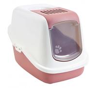 Arenero Nestor con filtro y puerta para gatos - Savic - Color: Rosa claro