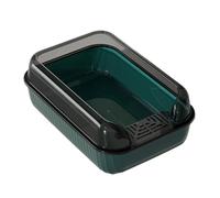 Arenero Para Gatos - Bandeja Sanitaria | Arenero Con Tapa | Baño Portátil Para Gatos | Baño Reutilizable Con Capucha | Baño Abierto Para Mascotas | Caja De Excrementos De Lados Altos Para Gatos Pequeñ