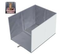 Arenero para Gatos con Alfombra Removible, A Prueba De Fugas Mueble para Arenero De Gato Sin Desorden 62 cm × 43 cm × 43 cm para El Baño De Mascotas