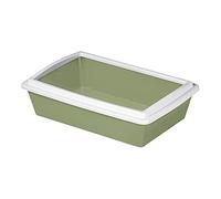 Arenero para gatos con borde, 51 x 35 x 13 cm, diversos colores