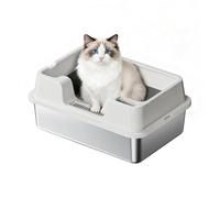 Arenero para Gatos Garvee diseño práctico y fácil de Limpiar, Accesorio Esencial para la higiene y el Cuidado Diario de los Gatos, 60 x 40 x 22 cm