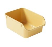 Arenero para Gatos Inodoro para Gatitos, Suministros para Mascotas, Caja De Arena Portátil Antisalpicaduras De Cara Alta, Inodoro para Gatos Productos para Mascotas(Yellow)