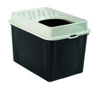 Cstore arenero moderno con pp reciclado negro para gatos