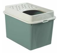 Arenero para Gatos Rotho My Pet BERTY 57 x 40 x 33 cm Blanco/Verde