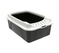 Arenero para Gatos Rotho My Pet Bonnie Eco Blanco/Negro 57,2 x 39,3 x 20,9 cm
