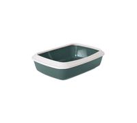 Arenero para gatos Savic WC Iriz + Rim | Verde Nórdico | 42 cm