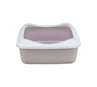 Arenero para Gatos Trixie Classic Blanco Lila Plástico 37 × 15 × 48 cm