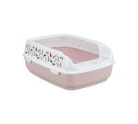 TRIXIE Bandeja Higiénica Delio con Borde, Lila/Blanco