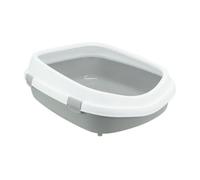 Trixie Bandeja higiénica Primo XXL 56×25×71 cm Gris/Blanco, antideslizante, cierres Easy Click