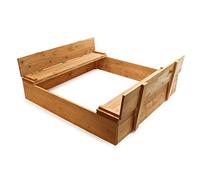 Arenero para niños con Tapa abatible Banco y Respaldo Madera Caja de Arena arenero Infantil