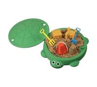Arenero Tortuga con Tapa,Juego Sensorial De del Estrés - Pozo De para Niños,para Juego En La Playa Exterior Interior Actividades De Escritorio Lugar De Trabajo Dormitorio
