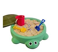 Arenero Tortuga - De con Tapa De Concha | Juego Exterior Seguro Y Portátil para Niños Pequeños | Juguete Adorable, Mini Arenero Infantil para Jardín, Interior O Exterior