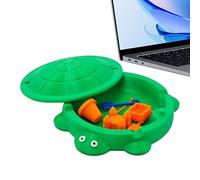 Arenero Tortuga Mini - Caja De con Tapa Y Accesorios De Juego | Juguetes De para Alivio del Estrés,para Niños Y Niñas Exterior Interior Jardín Playa Patio Parque Área De Juegos