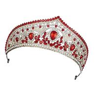 arenmi Coronas de diamantes de imitación para novia, piedras preciosas coloridas, coronas de boda, tocado de cristal para bodas y eventos