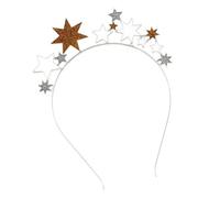 arenmi Diademas de estrellas con purpurina, ajustables, a la moda, para fiestas de cumpleaños, disfraces de cosplay y uso diario