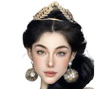 arenmi Elegantes coronas de princesas para adultos y niños, aleación y diamantes de imitación brillantes, decoración para el cabello para ocasiones especiales