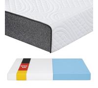 Arensberger Anna NANOCELL® - Colchón de espuma de gel de 120 x 200 cm, 13 cm, dureza H3, transpirable, funda extraíble de 240 g/m², lavable hasta 60 °C, colchón enrollable