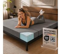 Arensberger Luisa Colchón plegable de 140 x 200 cm, colchón plegable de 3 capas para invitados de 15 cm, gel de espuma viscoelástica, colchón plegable como colchón de suelo, sillón dormir y cama de