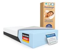 Arensberger Sara - Colchón de espuma de 120 x 200 cm, 16 cm, espuma de gel NANOCELL, dureza H3, transpirable, funda extraíble de 240 g/m², lavable hasta 60 °C, colchón enrollable