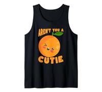 Aren't You A Cutie Kawaii Naranja Frutas Cítricos Camiseta sin Mangas