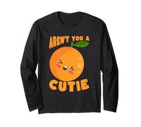 Aren't You A Cutie Kawaii Naranja Frutas Cítricos Manga Larga