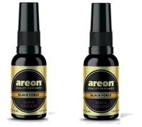 AREON Black Force Ambientador para Coche en Spray Negro Fougere Pack de 2