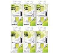 Areon Clima Fresh Ambientador Manzana Verde Casa Aire Acondicionado Olor Fruit Original Perfume Hogar Salón Habitación Oficina Tienda Duradero Moderno ( Green Apple Pack de 12 )