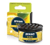 Areon Fresco Ambientador Coche Limon Hogar Aire Olor Cítrico Lata Debajo Asiento Casa Perfume Original Amarillo 3D ( Lemon Pack de 1 )