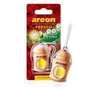 Areon Fresco Ambientador Coche Lirio de Los Valles Flor Olor Colgante Blanco (Pack de 3)