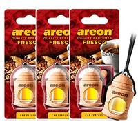 Areon Fresco Ambientador Olor Café Coche Colgante Negro (Pack de 10)