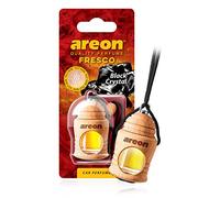 Areon Fresco - Ambientador para coche, aroma, perfume de cristal, color negro, 3 unidades